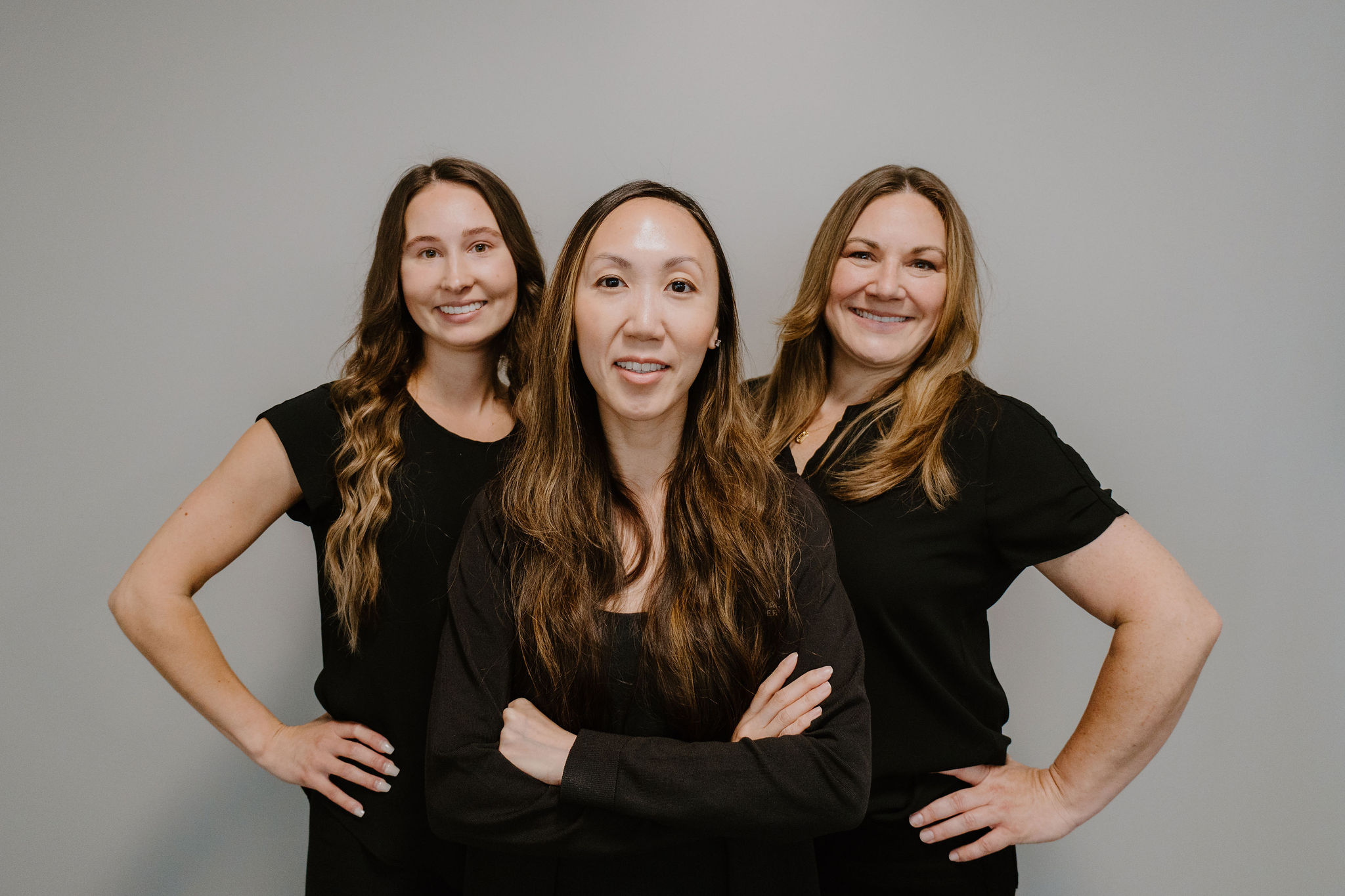 Three members of the Transcend administrative team